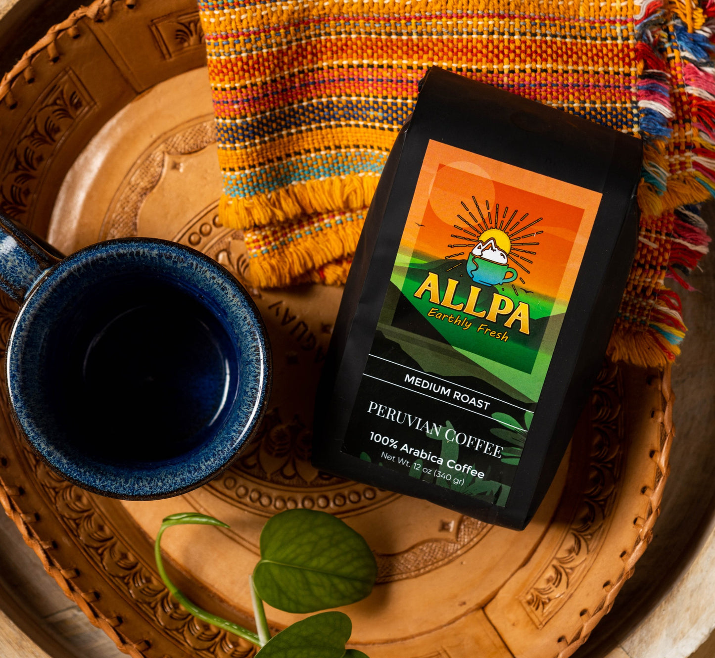 Allpa Peruvian Coffee | Medium Roast | Whole Bean 12oz
