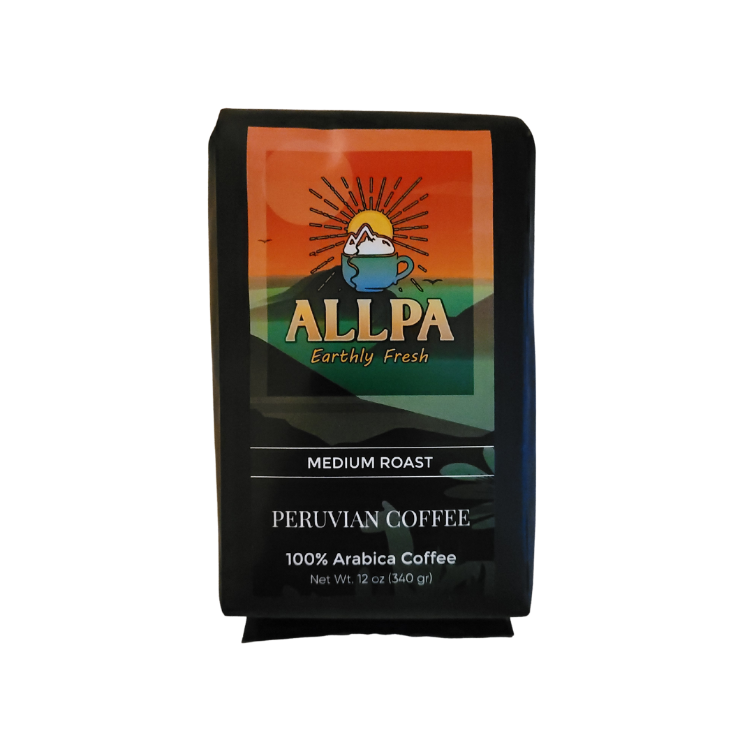 Allpa Peruvian Coffee | Medium Roast | Whole Bean 12oz