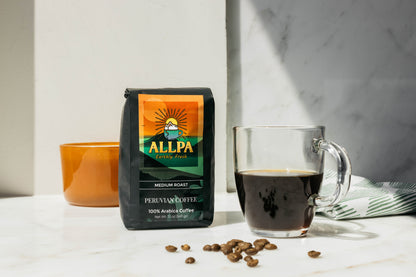 Allpa Peruvian Coffee | Medium Roast | Whole Bean 12oz